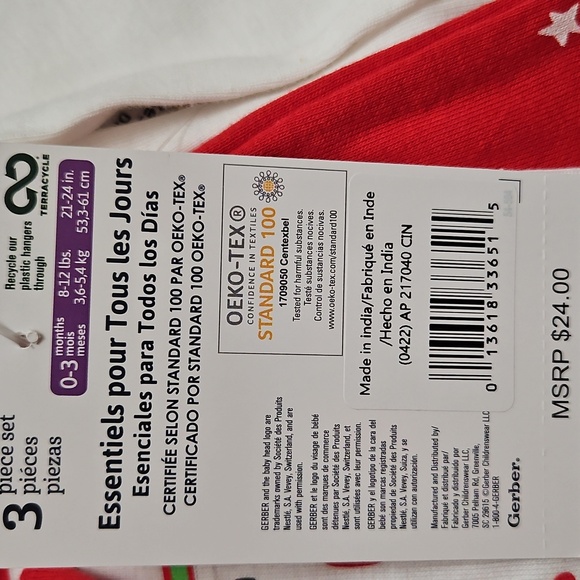 Baby Christmas Matching Set of 3 Pc - Picture 12 of 13